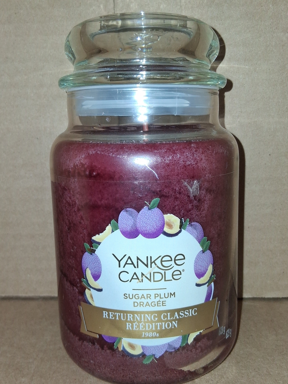 Yankee Candle Sugar Plum Large 22oz. Jar Single Wick Candle NEW